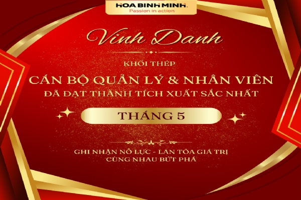 [KHỐI THÉP] VINH DANH THÁNG 5/2026