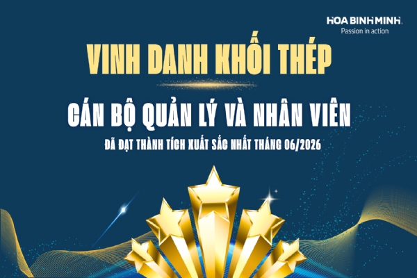 [KHỐI THÉP] VINH DANH THÁNG 6/2026