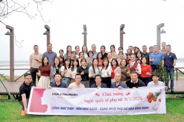CÔNG TY CP VẬT LIỆU HÒA BÌNH MINH TỔ CHỨC CHƯƠNG TRÌNH CHÀO MỪNG NGÀY QUỐC TẾ PHỤ NỮ 8/3