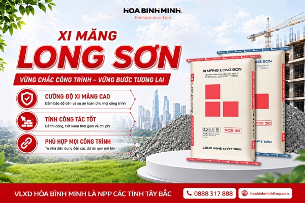 XI MĂNG LONG SƠN – ĐA DẠNG GIẢI PHÁP CHO MỌI CÔNG TRÌNH